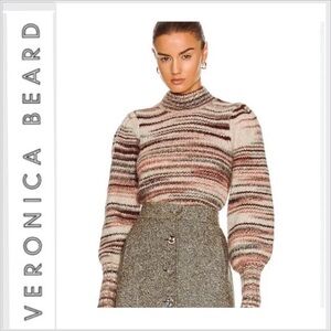 Veronica Beard Alston puff Sweater alpaca blend M